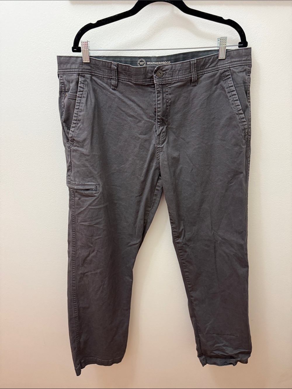 Weatherproof Men's Charcoal Gray Cargo Pants